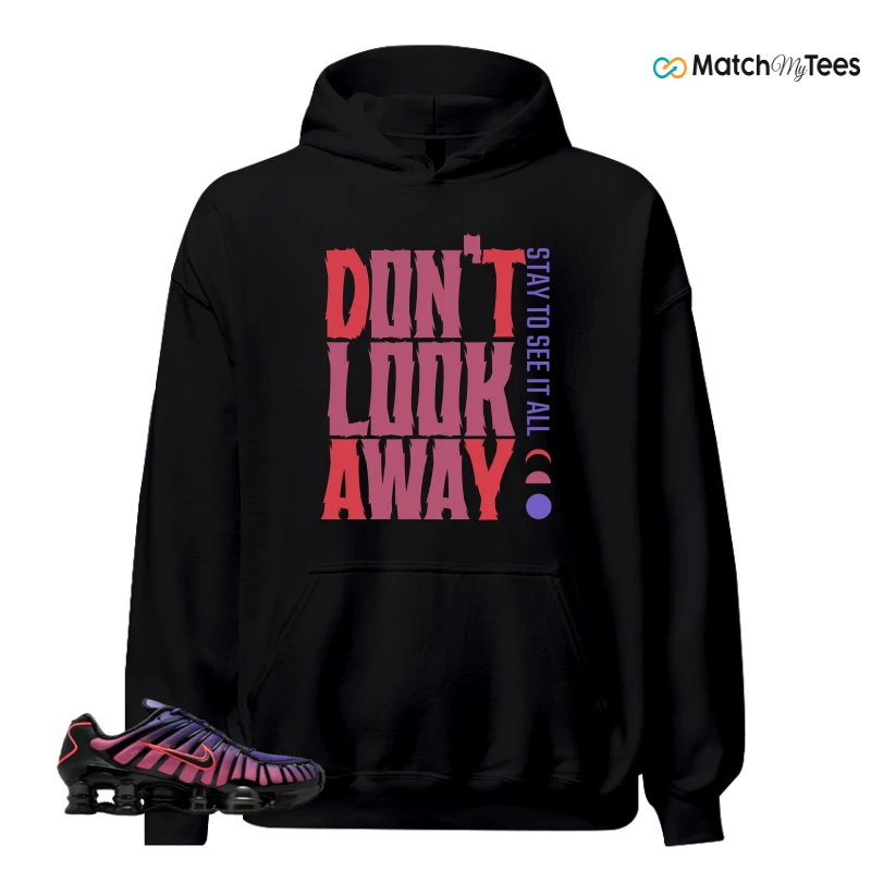 NIKE SHOX TL COURT PURPLE METALLIC BLACK SNEAKER Matching Tees hoodie