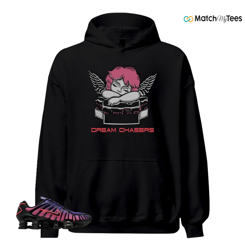 NIKE SHOX TL COURT PURPLE METALLIC BLACK SNEAKER Matching Tees hoodie