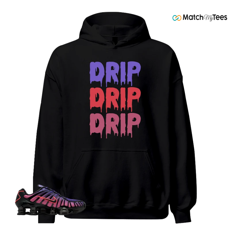 NIKE SHOX TL COURT PURPLE METALLIC BLACK SNEAKER Matching Tees hoodie