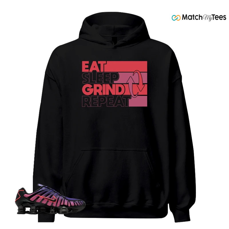 NIKE SHOX TL COURT PURPLE METALLIC BLACK SNEAKER Matching Tees hoodie