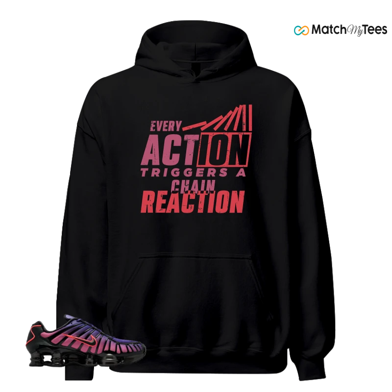 NIKE SHOX TL COURT PURPLE METALLIC BLACK SNEAKER Matching Tees hoodie