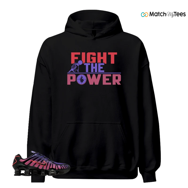 NIKE SHOX TL COURT PURPLE METALLIC BLACK SNEAKER Matching Tees hoodie