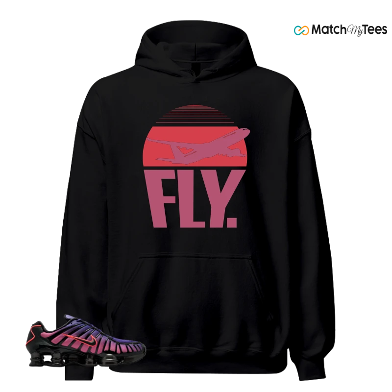 NIKE SHOX TL COURT PURPLE METALLIC BLACK SNEAKER Matching Tees hoodie
