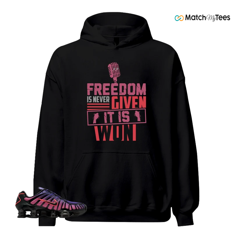 NIKE SHOX TL COURT PURPLE METALLIC BLACK SNEAKER Matching Tees hoodie