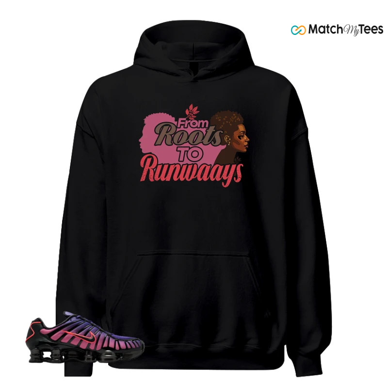 NIKE SHOX TL COURT PURPLE METALLIC BLACK SNEAKER Matching Tees hoodie
