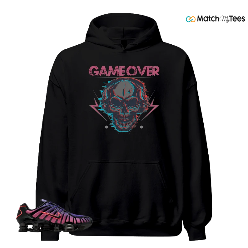NIKE SHOX TL COURT PURPLE METALLIC BLACK SNEAKER Matching Tees hoodie