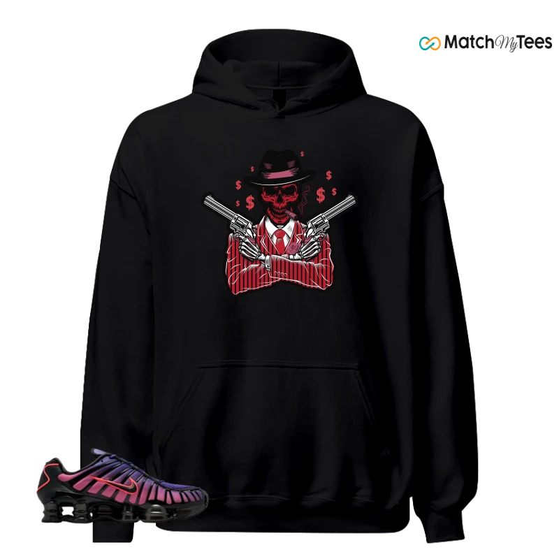 NIKE SHOX TL COURT PURPLE METALLIC BLACK SNEAKER Matching Tees hoodie