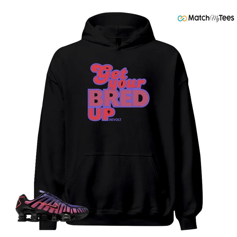 NIKE SHOX TL COURT PURPLE METALLIC BLACK SNEAKER Matching Tees hoodie