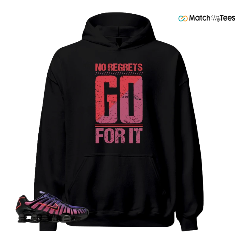 NIKE SHOX TL COURT PURPLE METALLIC BLACK SNEAKER Matching Tees hoodie