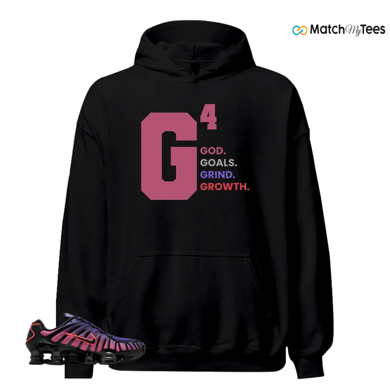 NIKE SHOX TL COURT PURPLE METALLIC BLACK SNEAKER Matching Tees hoodie