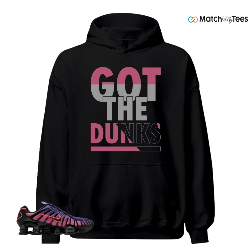 NIKE SHOX TL COURT PURPLE METALLIC BLACK SNEAKER Matching Tees hoodie