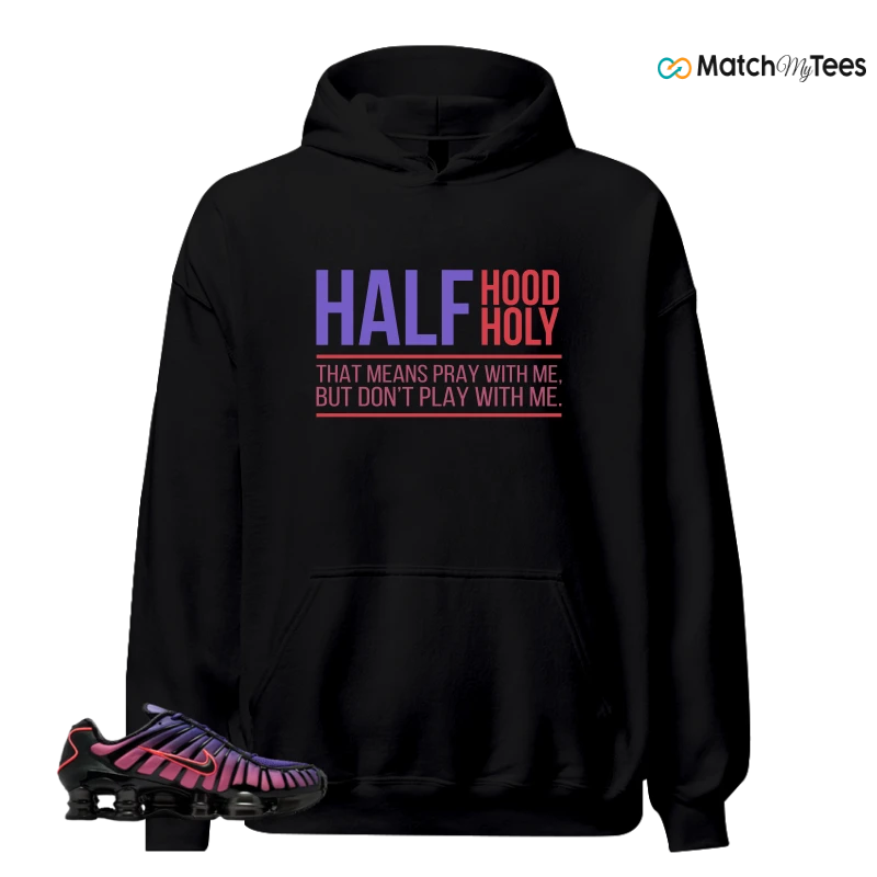 NIKE SHOX TL COURT PURPLE METALLIC BLACK SNEAKER Matching Tees hoodie