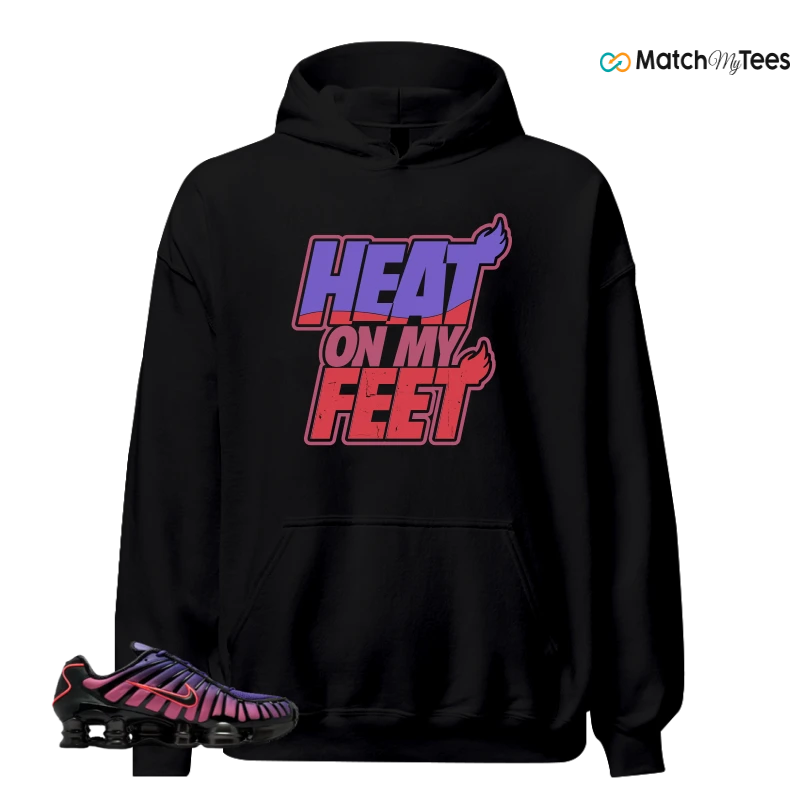 NIKE SHOX TL COURT PURPLE METALLIC BLACK SNEAKER Matching Tees hoodie