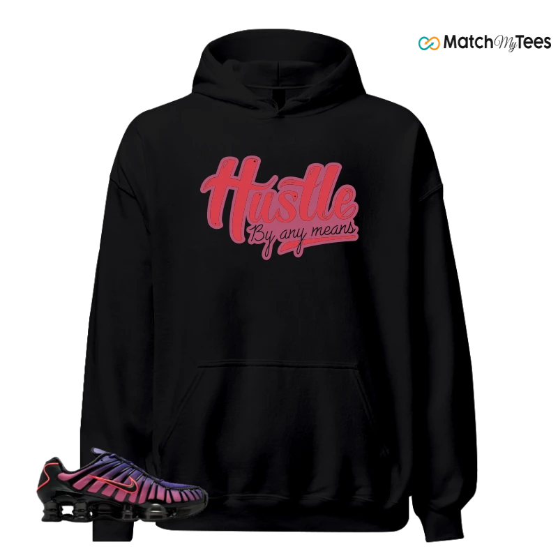 NIKE SHOX TL COURT PURPLE METALLIC BLACK SNEAKER Matching Tees hoodie