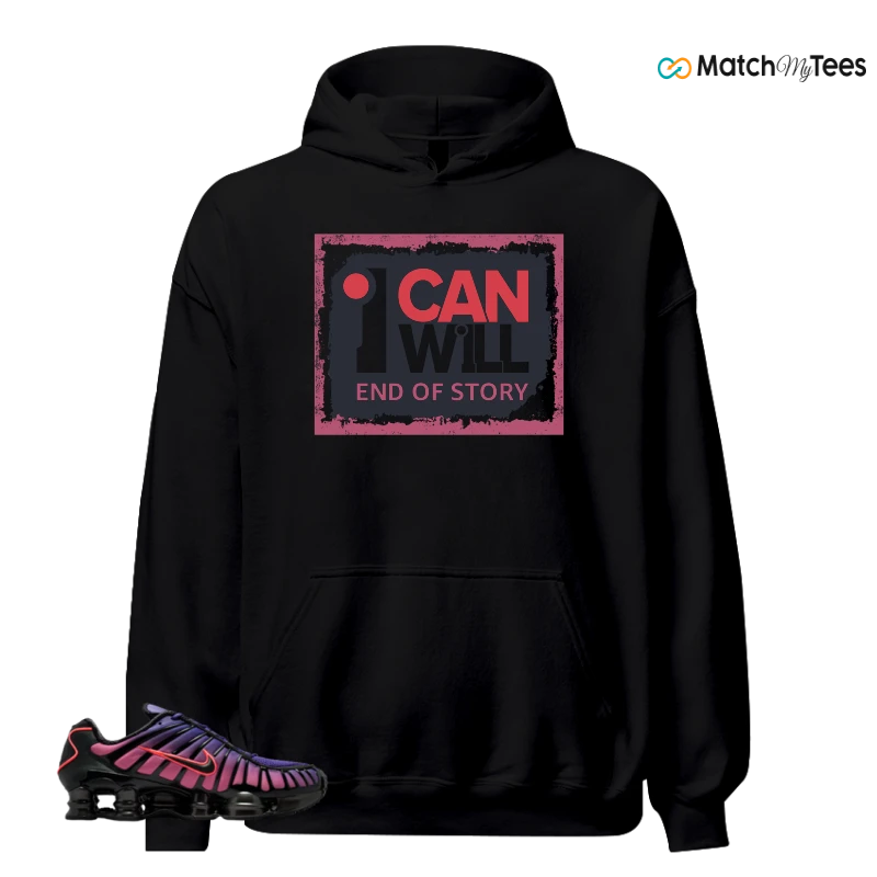 NIKE SHOX TL COURT PURPLE METALLIC BLACK SNEAKER Matching Tees hoodie