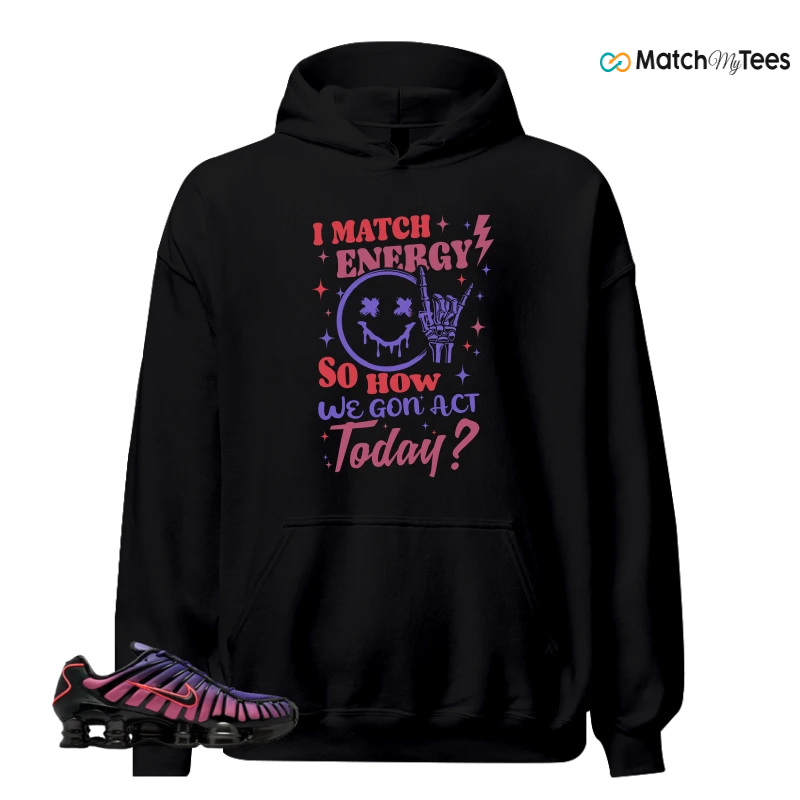 NIKE SHOX TL COURT PURPLE METALLIC BLACK SNEAKER Matching Tees hoodie