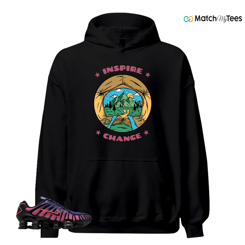 NIKE SHOX TL COURT PURPLE METALLIC BLACK SNEAKER Matching Tees hoodie