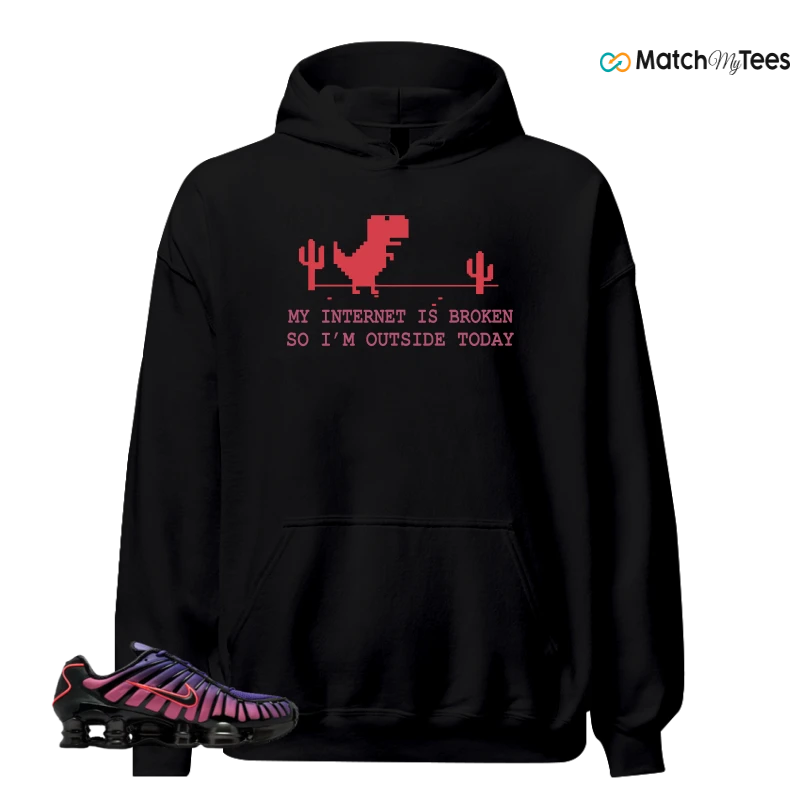 NIKE SHOX TL COURT PURPLE METALLIC BLACK SNEAKER Matching Tees hoodie