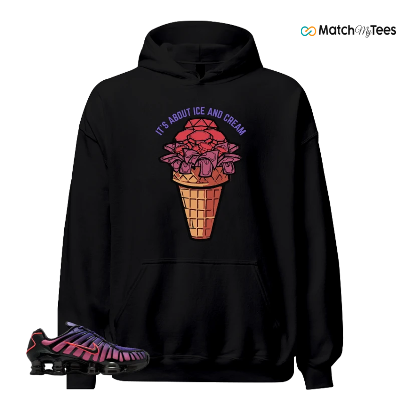 NIKE SHOX TL COURT PURPLE METALLIC BLACK SNEAKER Matching Tees hoodie
