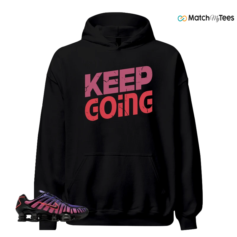 NIKE SHOX TL COURT PURPLE METALLIC BLACK SNEAKER Matching Tees hoodie