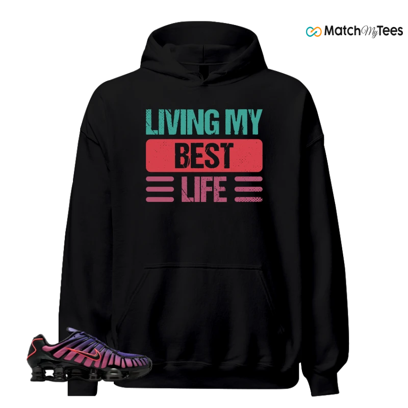 NIKE SHOX TL COURT PURPLE METALLIC BLACK SNEAKER Matching Tees hoodie