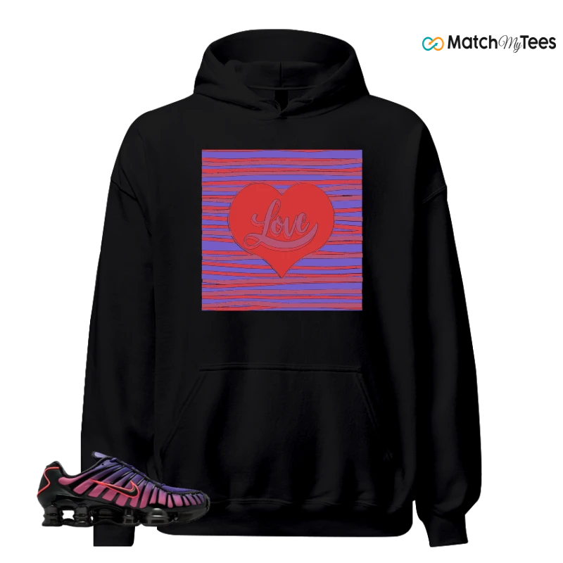 NIKE SHOX TL COURT PURPLE METALLIC BLACK SNEAKER Matching Tees hoodie