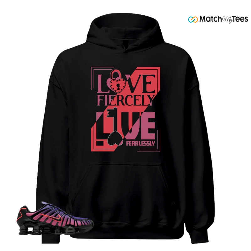 NIKE SHOX TL COURT PURPLE METALLIC BLACK SNEAKER Matching Tees hoodie
