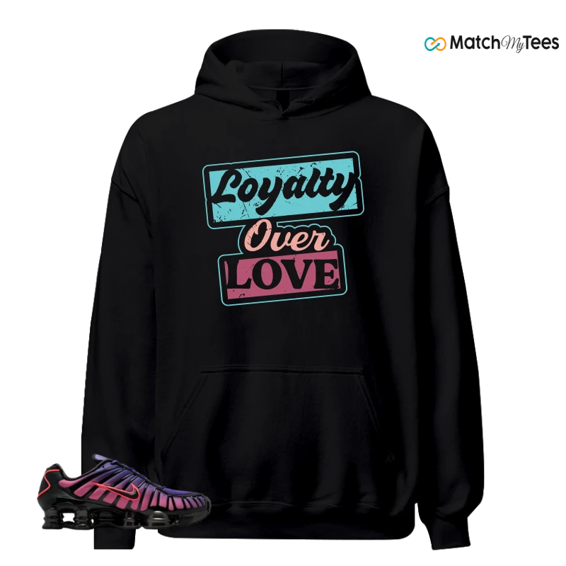 NIKE SHOX TL COURT PURPLE METALLIC BLACK SNEAKER Matching Tees hoodie