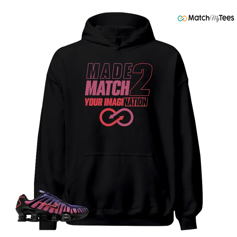 NIKE SHOX TL COURT PURPLE METALLIC BLACK SNEAKER Matching Tees hoodie