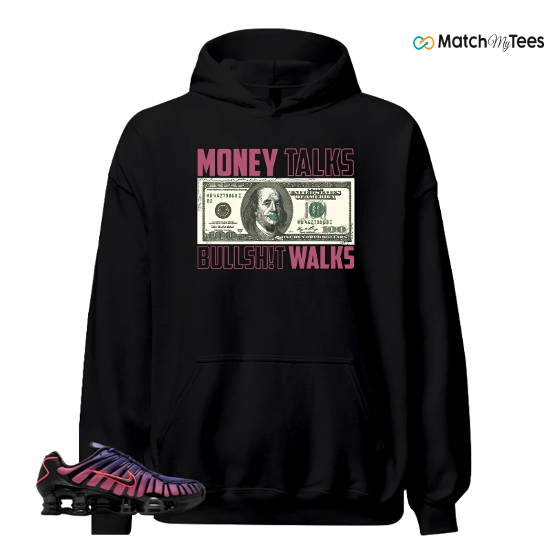 NIKE SHOX TL COURT PURPLE METALLIC BLACK SNEAKER Matching Tees hoodie