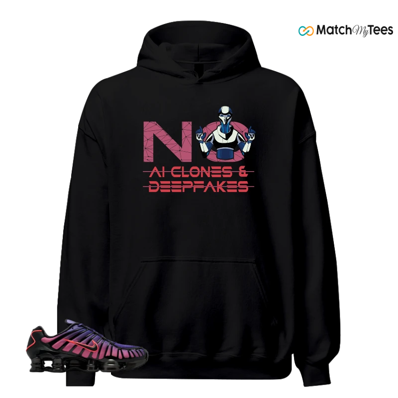 NIKE SHOX TL COURT PURPLE METALLIC BLACK SNEAKER Matching Tees hoodie