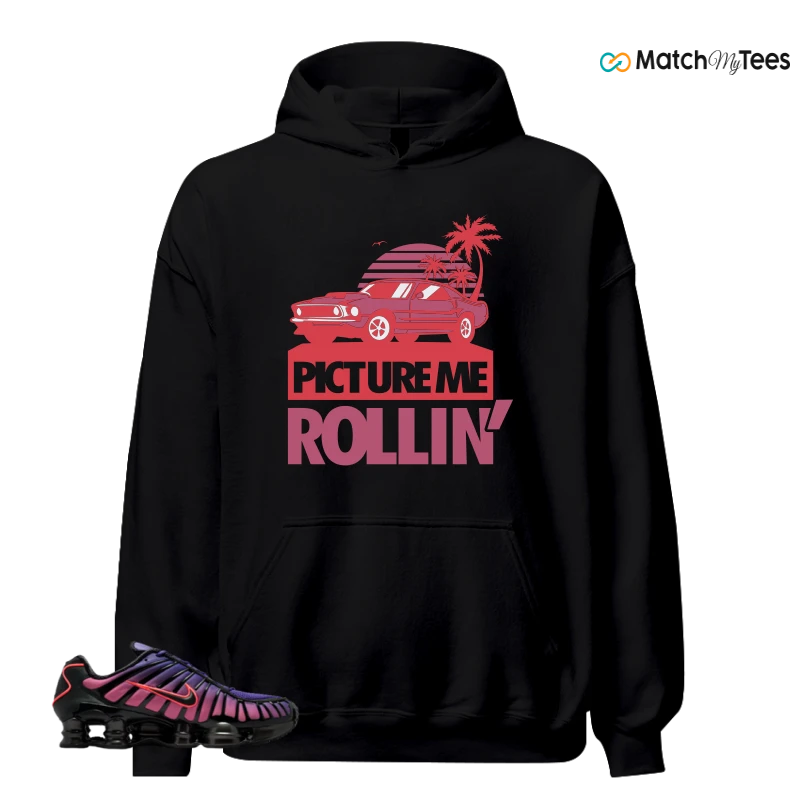 NIKE SHOX TL COURT PURPLE METALLIC BLACK SNEAKER Matching Tees hoodie