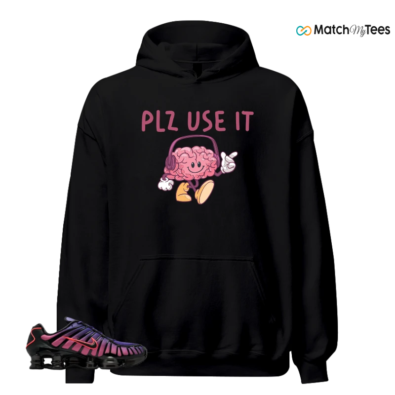 NIKE SHOX TL COURT PURPLE METALLIC BLACK SNEAKER Matching Tees hoodie