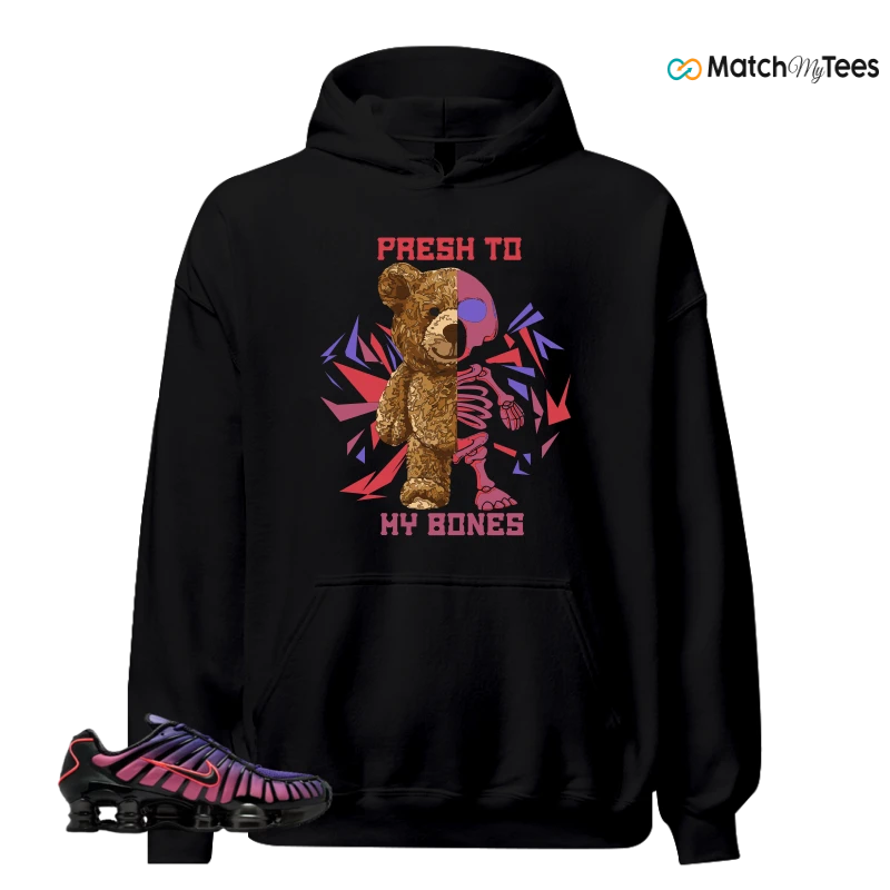 NIKE SHOX TL COURT PURPLE METALLIC BLACK SNEAKER Matching Tees hoodie