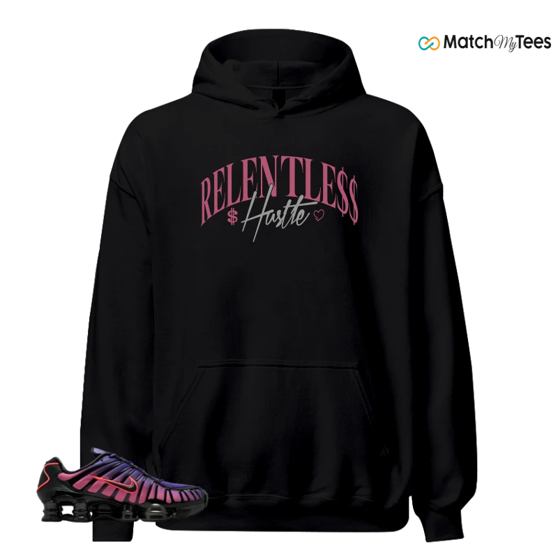 NIKE SHOX TL COURT PURPLE METALLIC BLACK SNEAKER Matching Tees hoodie