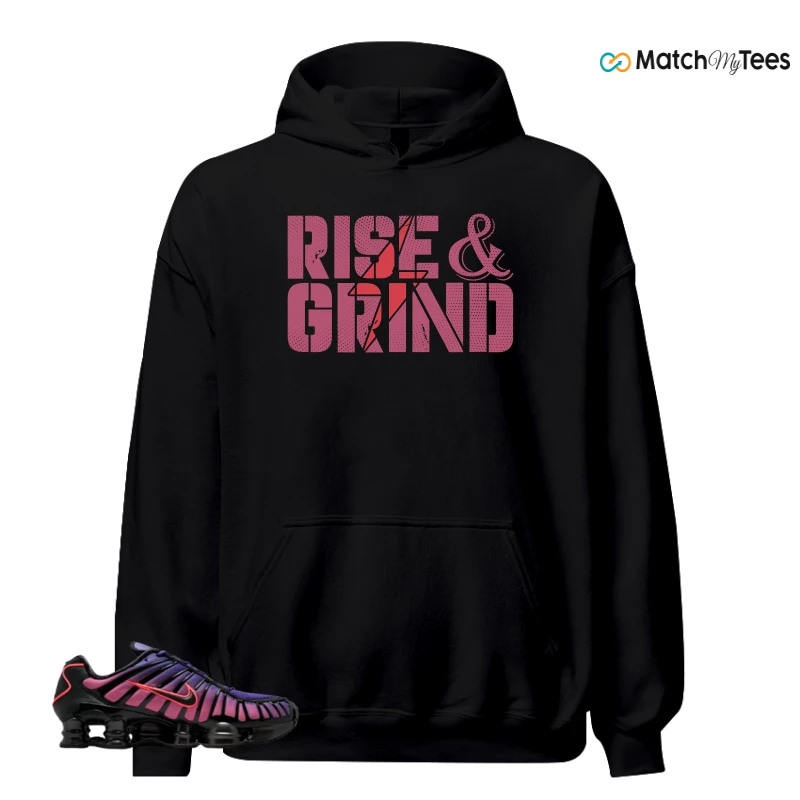 NIKE SHOX TL COURT PURPLE METALLIC BLACK SNEAKER Matching Tees hoodie