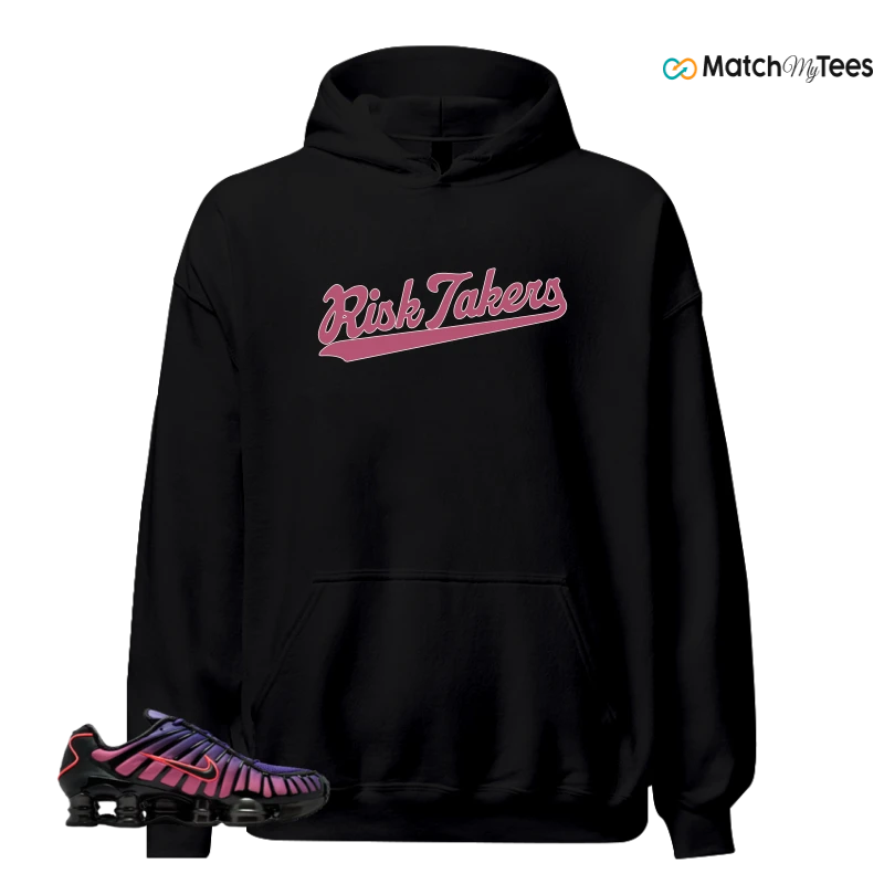 NIKE SHOX TL COURT PURPLE METALLIC BLACK SNEAKER Matching Tees hoodie