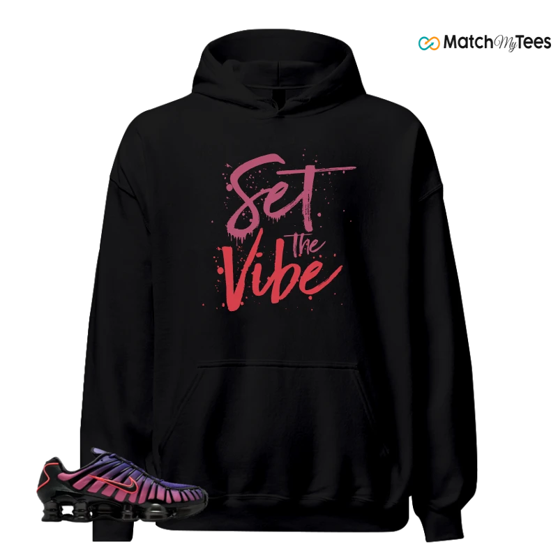 NIKE SHOX TL COURT PURPLE METALLIC BLACK SNEAKER Matching Tees hoodie