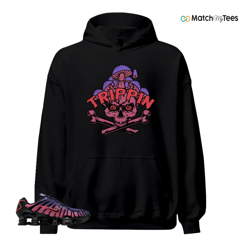 NIKE SHOX TL COURT PURPLE METALLIC BLACK SNEAKER Matching Tees hoodie