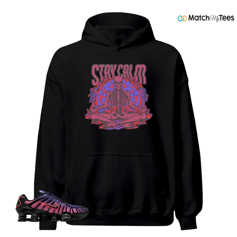 NIKE SHOX TL COURT PURPLE METALLIC BLACK SNEAKER Matching Tees hoodie