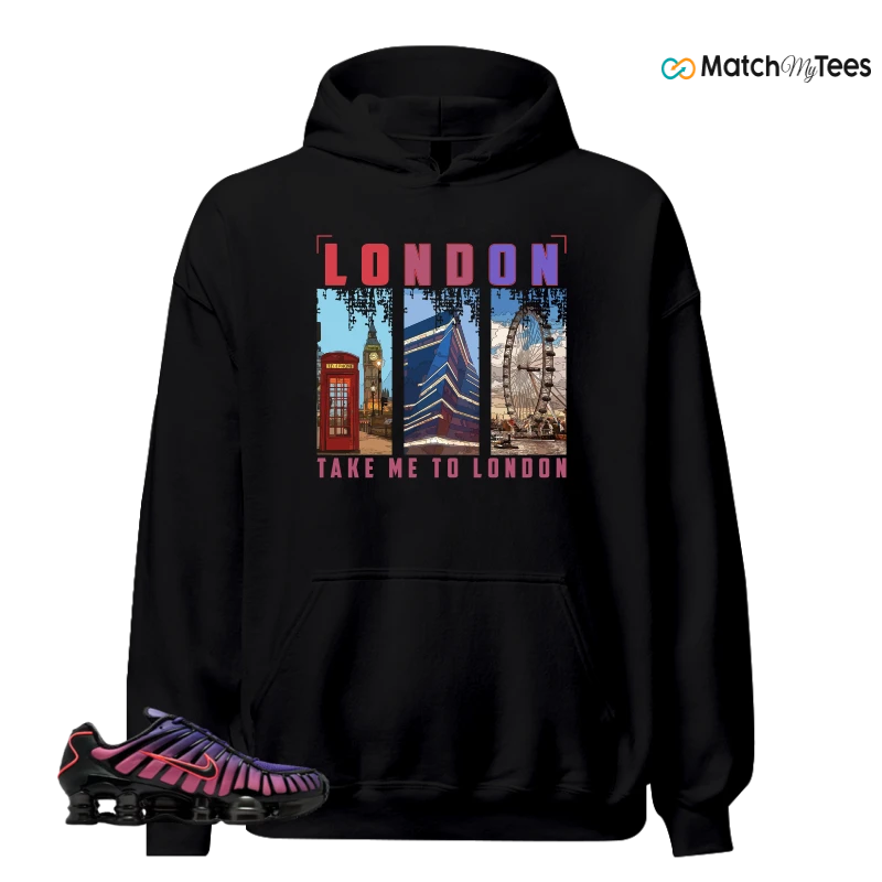 NIKE SHOX TL COURT PURPLE METALLIC BLACK SNEAKER Matching Tees hoodie