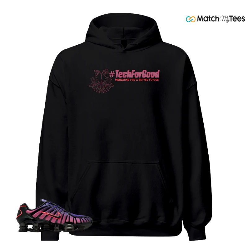 NIKE SHOX TL COURT PURPLE METALLIC BLACK SNEAKER Matching Tees hoodie