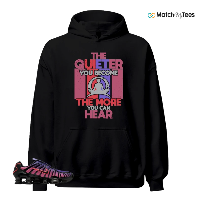 NIKE SHOX TL COURT PURPLE METALLIC BLACK SNEAKER Matching Tees hoodie