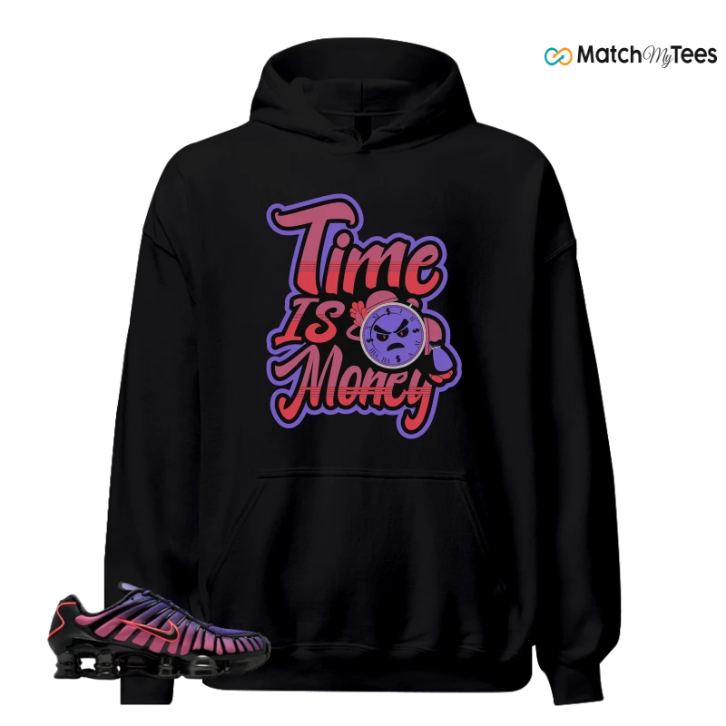 NIKE SHOX TL COURT PURPLE METALLIC BLACK SNEAKER Matching Tees hoodie