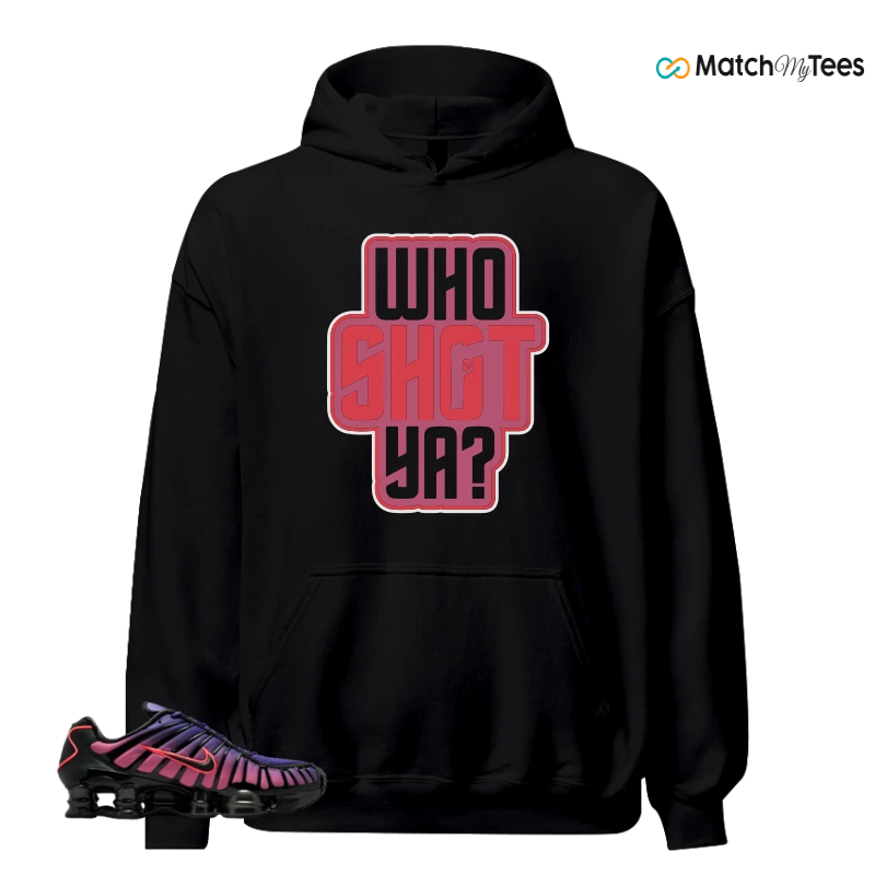 NIKE SHOX TL COURT PURPLE METALLIC BLACK SNEAKER Matching Tees hoodie