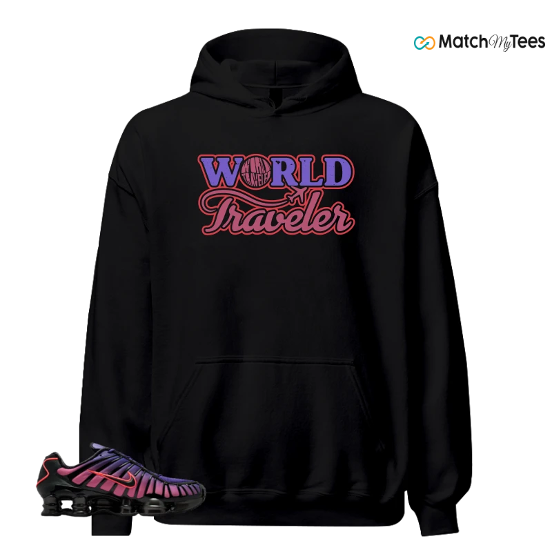 NIKE SHOX TL COURT PURPLE METALLIC BLACK SNEAKER Matching Tees hoodie