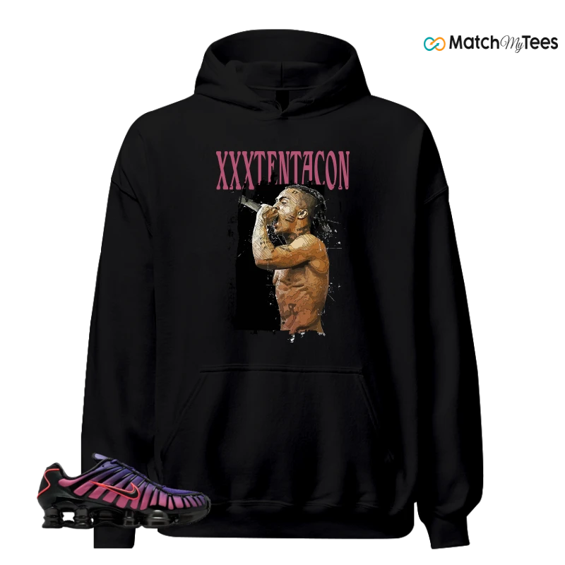 NIKE SHOX TL COURT PURPLE METALLIC BLACK SNEAKER Matching Tees hoodie