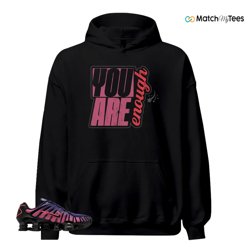 NIKE SHOX TL COURT PURPLE METALLIC BLACK SNEAKER Matching Tees hoodie
