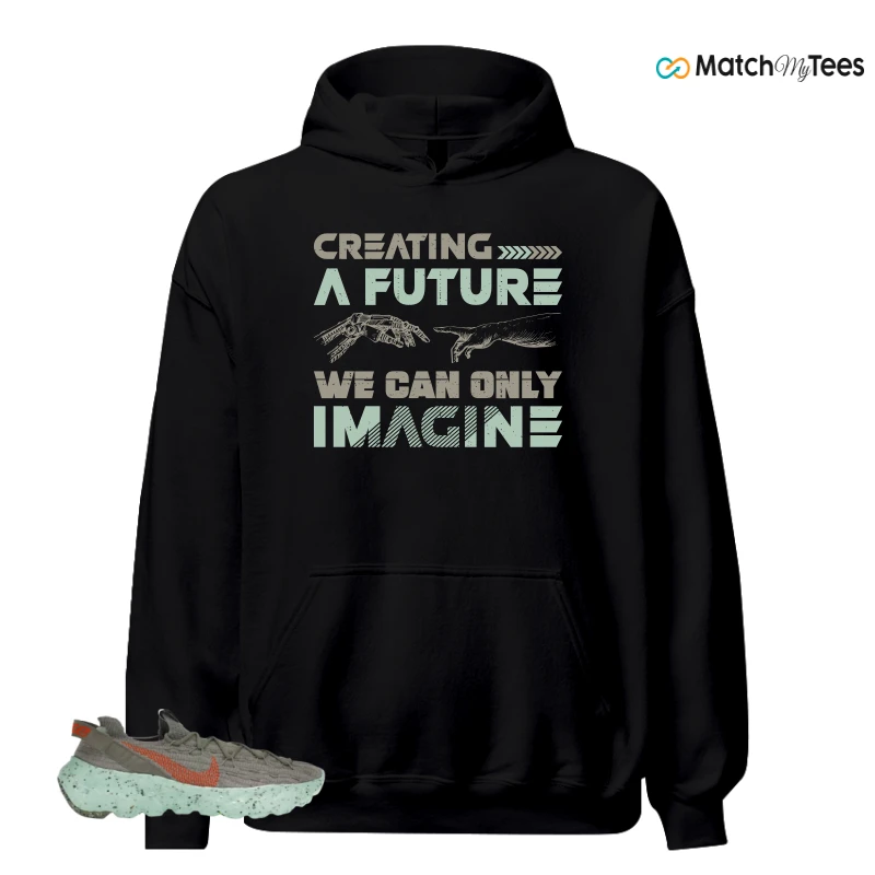 NIKE SPACE HIPPIE 04 GREEN GLOW SNEAKER Matching Tees hoodie