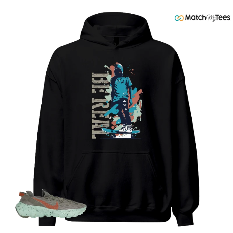 NIKE SPACE HIPPIE 04 GREEN GLOW SNEAKER Matching Tees hoodie